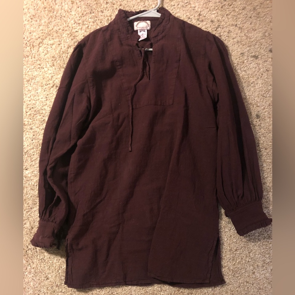 100% Cotton Long Sleeve Renaissance Shirt